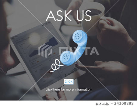 Ask Us Assistance Care Contact Information Concept 24309895
