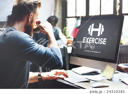 Gym Membership Exercise Weight Icon Concept Gym Membership Exercise Weight Icon Concept 24310283