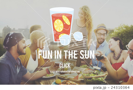 Summer Holiday Beach Escape Happiness Concept Summer Holiday Beach Escape Happiness Concept 24310364