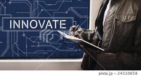 Innovate Technology Circuit Board Futuristic Concept 24310658