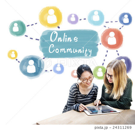 Online Community Sharing Communication Society Concept Online Community Sharing Communication Society Concept 24311269