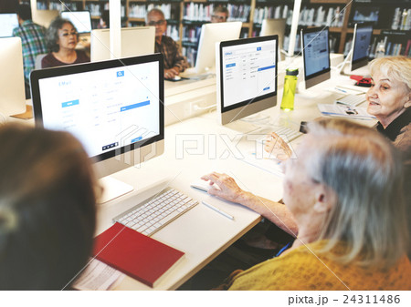 Library Academic Computer Education Internet Concept Library Academic Computer Education Internet Concept 24311486