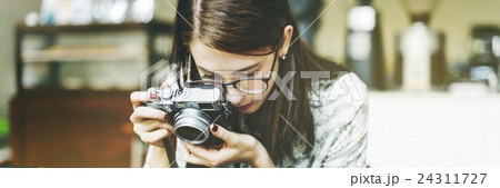 Traveler Photograph Journey Tourist Girl Lady Concept Traveler Photograph Journey Tourist Girl Lady Concept 24311727