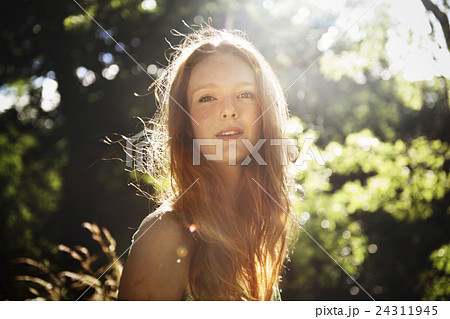 Woman Portrait Relax Nature Concept 24311945