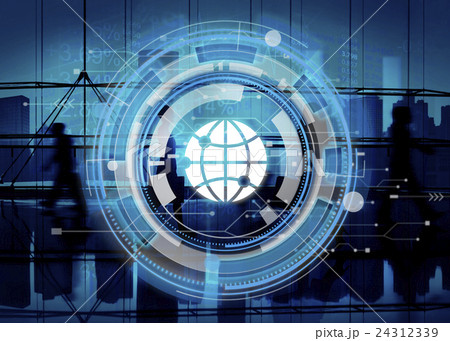 Digital Blue Hud Interface Global Concept Digital Blue Hud Interface Global Concept 24312339