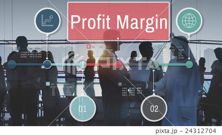 Profit Margin Finance Income Sales Revenue Accounting Concept 24312704