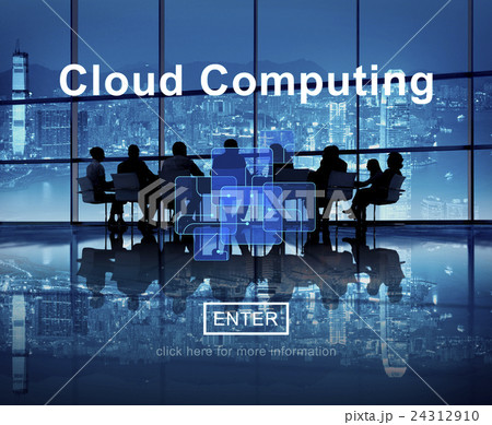 Cloud Computing Network Storage Technology Data Concept 24312910