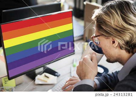 Rainbow Symbol Love Free Homosexual Concpet 24313281