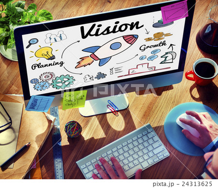 Vision Target Mission Goal Startup Concept 24313625