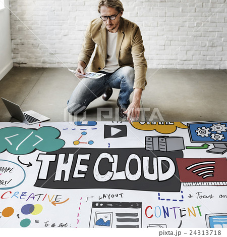 Technology The Cloud Online Storage Concept 24313718