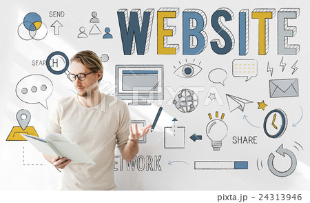 Website Internet Online Social Networking Connection Concept Website Internet Online Social Networking Connection Concept 24313946