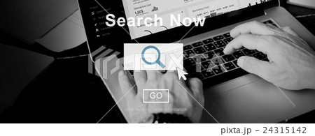 Search Now Searching Magnifying Seeking Concept 24315142