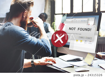 Not Found 404 Error Failure Warning Problem Concept 24315326