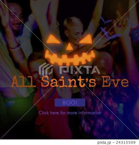 All Saint's Eve Boo Halloween Icon Concept All Saint's Eve Boo Halloween Icon Concept 24315509