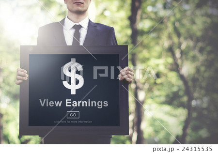 View Earnings Money Accounting Financial Concept 24315535