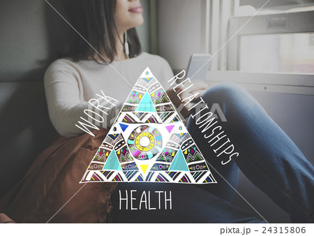 Work Relationships Health Balance Equal Stable Concept 24315806