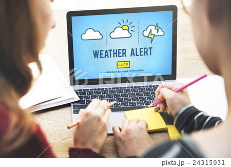 Weather Alert Prediction Forecast News Information Concept 24315931