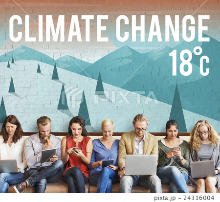 Climate Change Natural Planet Temperature Concept 24316004