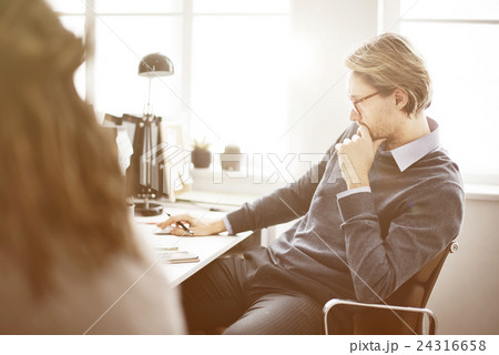 Businessman Thinking Ideas Strategy Working Concept Businessman Thinking Ideas Strategy Working Concept 24316658