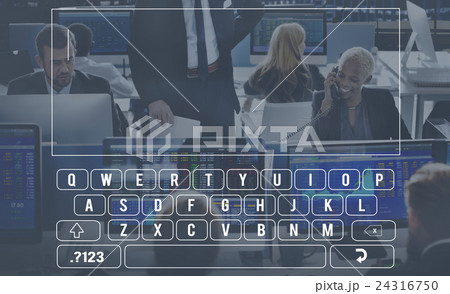 Keyboard Digital Alphabet Communication Input Concept 24316750
