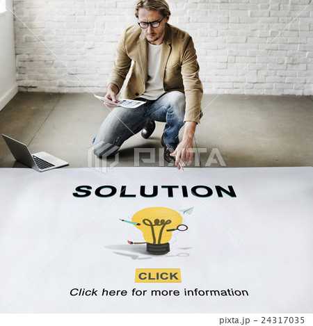 Solution Strategy Light Bulb Graphics Concept Solution Strategy Light Bulb Graphics Concept 24317035