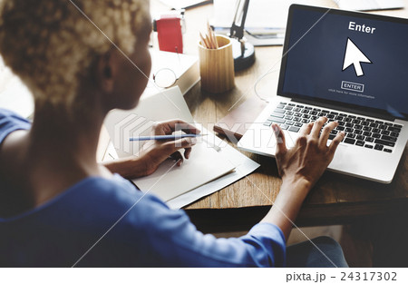 Enter Online Join Website Technology Concept 24317302