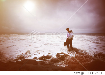 Businessman feeling in blue 24317591