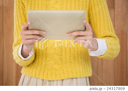 Hipster using a tablet 24317809