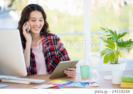 Hipster using technology Hipster using technology 24319289