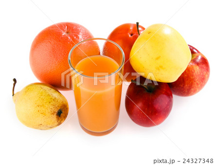 fruit and glass of juice 24327348
