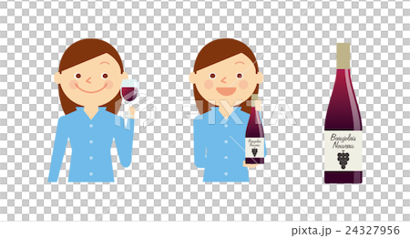 酒女性瓶例證集合 酒女性瓶例證集合 24327956