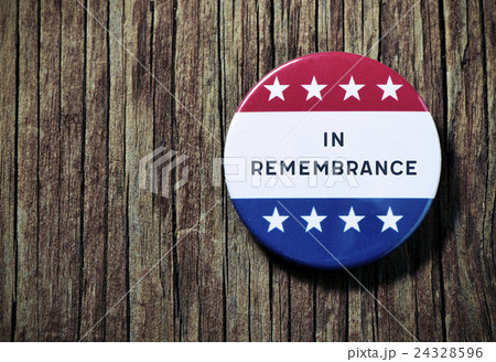 pin button with the text in remembrance 24328596