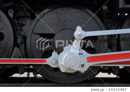 蒸気機関車 D51の動輪の写真素材 [24333467] - PIXTA