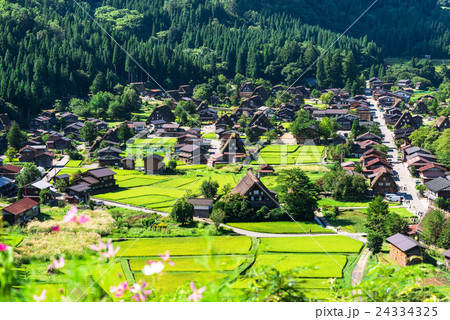 世界遺産　初秋の白川郷 24334325