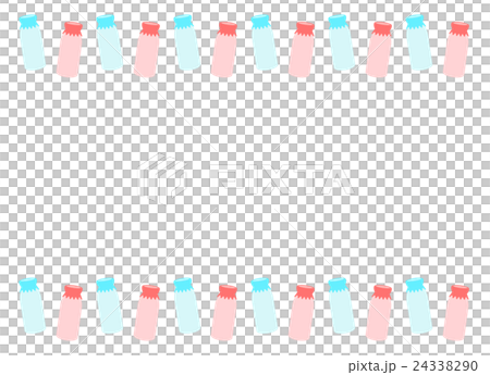 Milk and strawberry milk frame 24338290