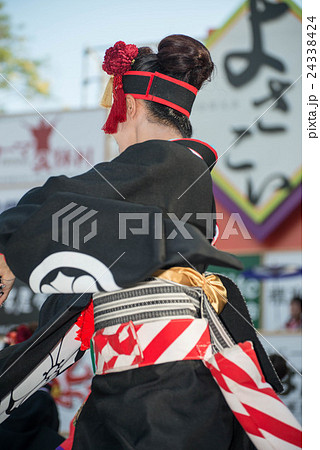 土佐の夏　よさこい祭りは楽しい　よさこい２０１６　後夜祭　全国大会　高知城会場 24338424
