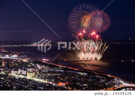 湘南ひらつか花火大会の写真素材