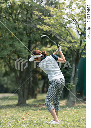 Japanese woman golfer , housewife Japanese woman golfer , housewife 24339662
