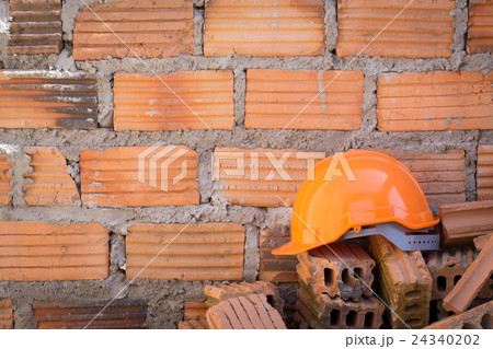 hard hat safety helmet in construction site 24340202