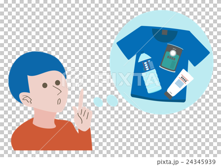 Illustration Material Thinking about shopping 24345939