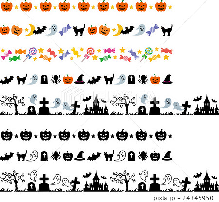 Halloween Decoration Line Stock Illustration