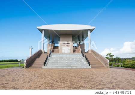 飯岡刑部岬 展望館 （千葉県旭市上永井） 2016年8月現在の写真素材 