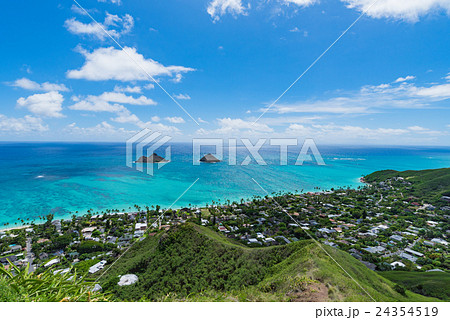 ハワイ　オアフ島カイルア・ラニカイビーチ「天国の海」 24354519