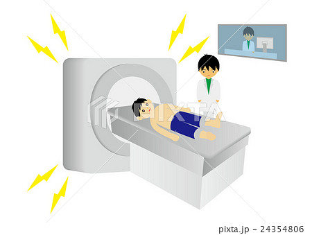 MRI検査を受ける患者 24354806