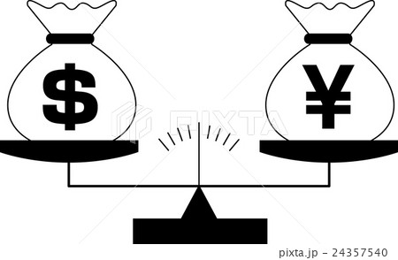 天秤＿イラスト＿金融イメージ 24357540