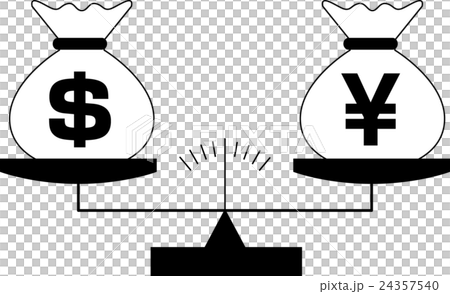 天秤＿イラスト＿金融イメージ 24357540