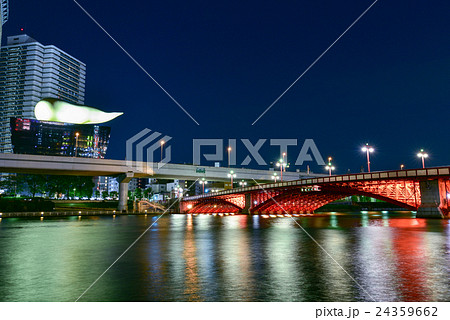 吾妻橋周辺の夜景 24359662
