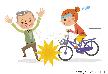 自転車による人身事故（高齢者と女性） 24365101