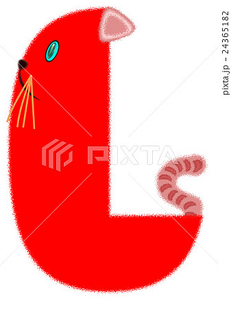 猫アルファベットlのイラスト素材 24365182 Pixta