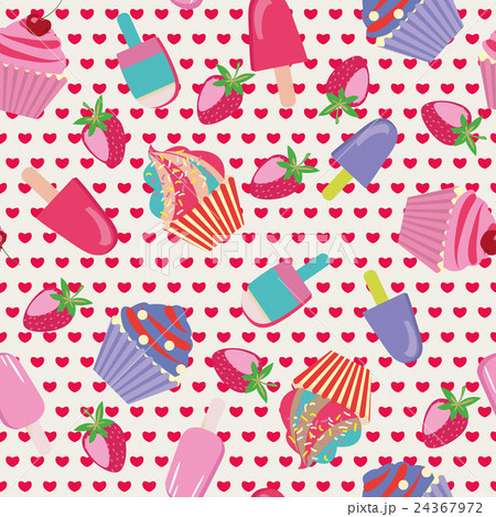 cartoon cake Seamless Dessert Pattern cartoon cake Seamless Dessert Pattern 24367972